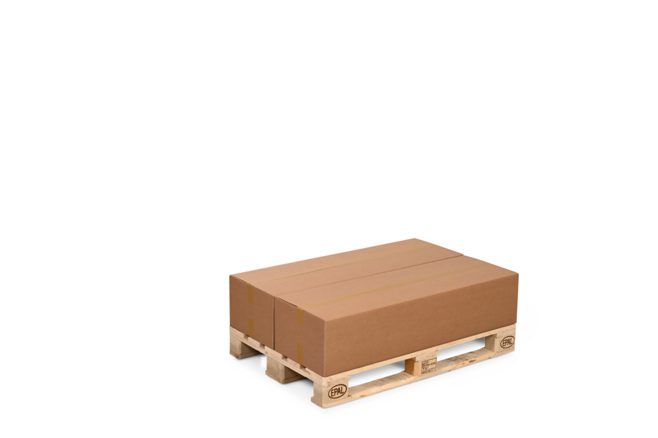 Paletten-Karton 1'200 x 400 mm – 1/2 Europaletten-Format  