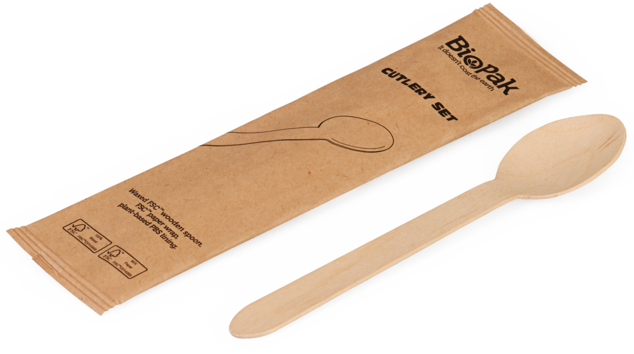 Duni Holzlöffel gewachst, einzeln verpackt