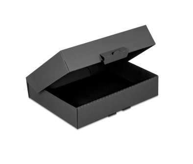 Klappschachtel schwarz mit Steckverschluss FULL BLACK