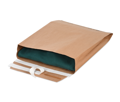 Papier-Versandtasche PAPERMAIL mit Seitenfalte, wiederverschliessbar