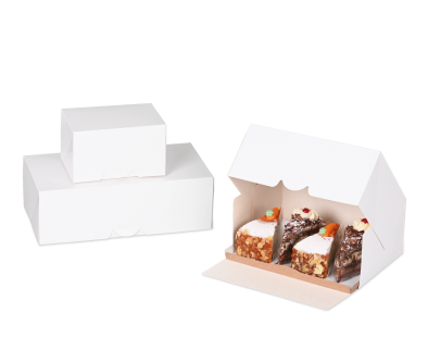 Verpackung für Tortenstücke, weiss
