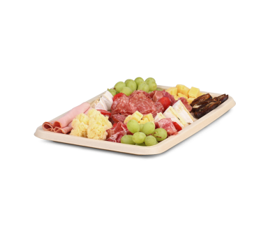 Servierplatte aus Bagasse