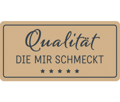 Motiv-Etikett, 45 &times; 90 mm, rechteckig, &laquo;Genuss&raquo;