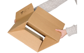 Blitzschnell aufgerichtet! Box seitlich zusammendrücken – Boden richtet sich selbstständig auf und ist fixiert