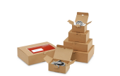 Blitzbodenkarton QUICK-BOX® mit Steckverschluss, braun