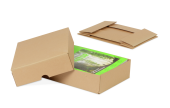 Stülpdeckel-Aufrichtekarton EASYPAC vorgeklebt
