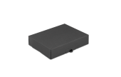 Klappschachtel schwarz mit Steckverschluss FULL BLACK