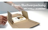 Kreuzverpackung / Buchverpackung MECAWELL® ECONOMY