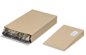 Graspapier-Versandtasche mit Blockboden