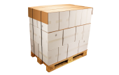 Ideal auch beim Palettieren als Auflage, Zwischenlage oder als Deckkarton.