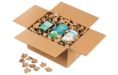 Papier-Verpackungschips im Foliensack