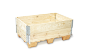 Paletten sind auch für Transporte in Kombination mit Holzaufsatzrahmen geeignet