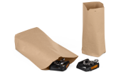 Kreuzbodenbeutel braun