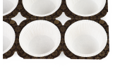 24 Cups pro Tray - dank Perforation einfach zu trennen
