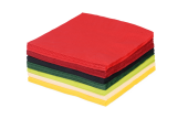 Zelltuch-Serviette farbig 33x33 cm, 1/4-Falz