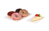 für Torten- und Kuchenstücke als Transporthelfer oder Essunterlage