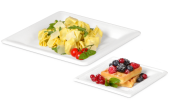 Teller aus Bagasse eckig
