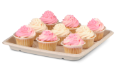 Servierplatte aus Bagasse