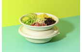 Schale aus Bagasse rund & Deckel