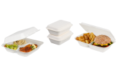 Menübox aus Bagasse mit Deckel