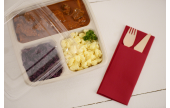 Deckel aus klarem rPET – Inhalt wird appetitlich frisch präsentiert