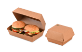 hochwertige Burger Verpackung in zwei verschiedenen Grössen erhältlich