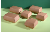 Burger-Verpackung aus Karton braun 