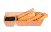umweltfreundliche, rechteckige Dipschalen für Fingerfood 