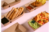 nachhaltige, unbedruckte Snacktrays sind ideal für Ihre Gastronomie geeignet 