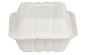 Burger-Box L unbedruckt, Bagasse, 105×105×80 mm