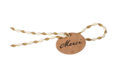 Geschenk- & Produktanhänger mit Verschluss-Kordel