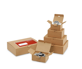 Blitzbodenkarton QUICK-BOX® mit Steckverschluss, braun
