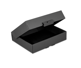 Klappschachtel schwarz mit Steckverschluss FULL BLACK