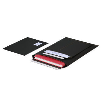 MIKROWELL BLACK Wellkarton-Versandtasche