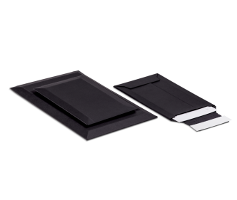 Wellkarton-Versandtasche schwarz FULL BLACK