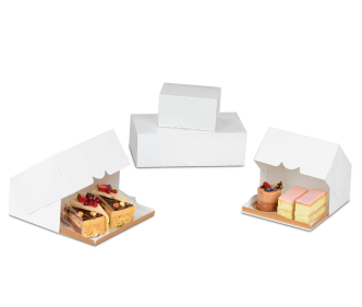 Verpackung für Tortenstücke, weiss