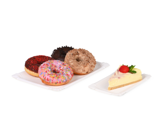 Pappteller eckig, unbeschichtet