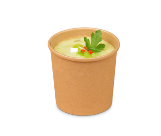 Pappbecher/Suppenbecher braun PREMIUM