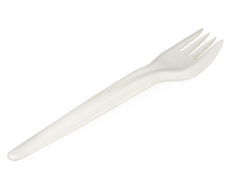 Gabel aus Zellstoff