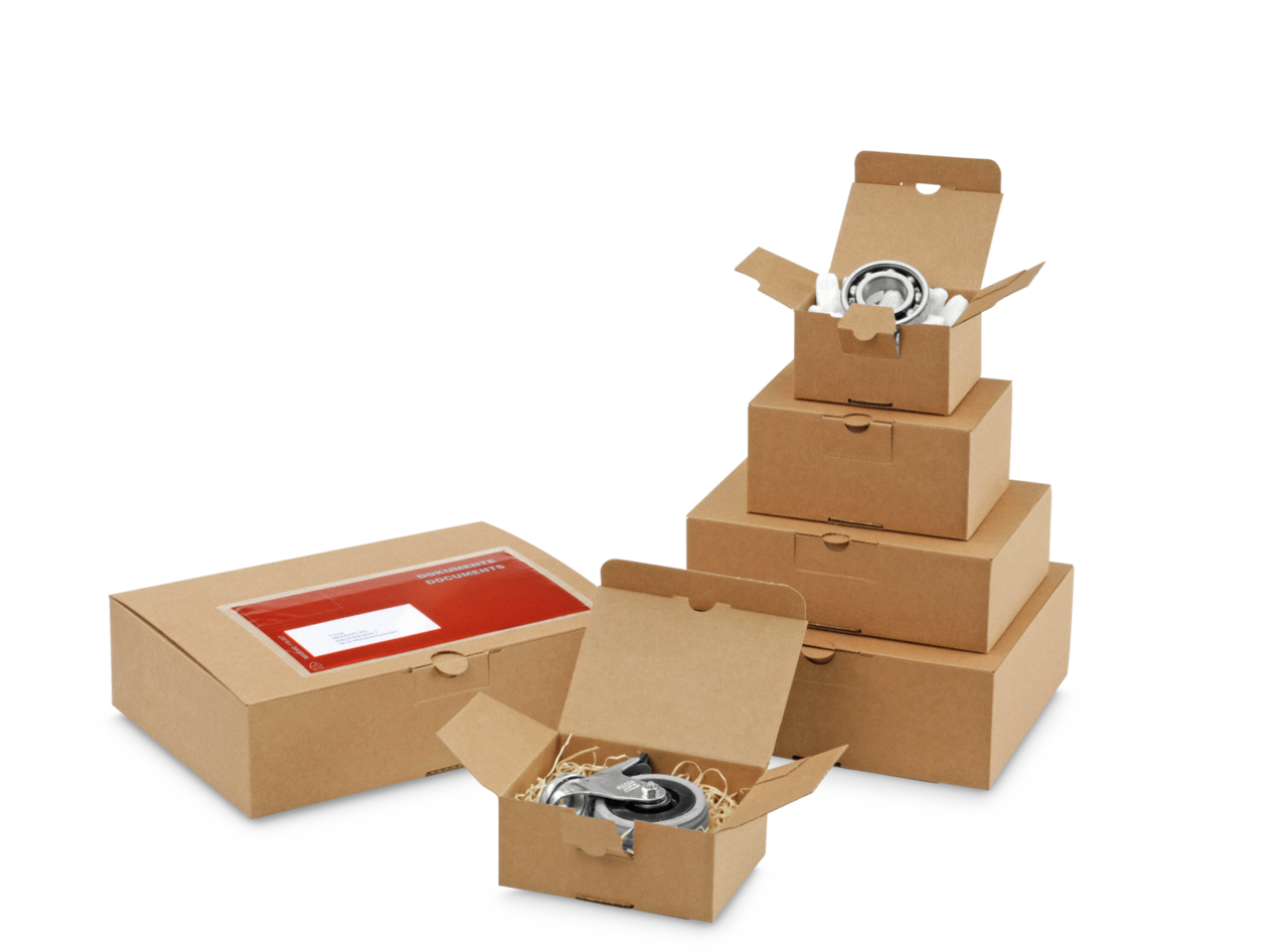 Blitzbodenkarton QUICK-BOX® mit Steckverschluss, braun