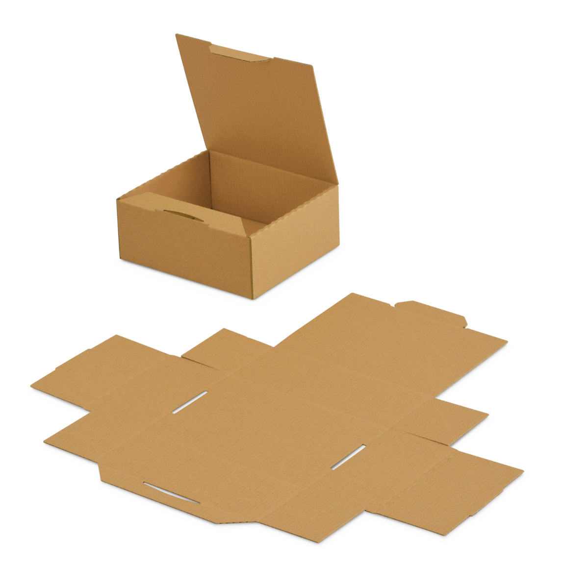 flache Anlieferung – spart Platz