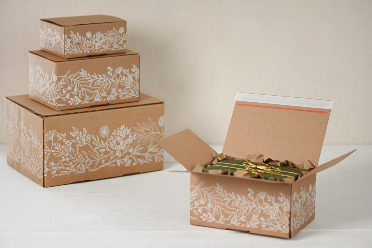 E-Commerce Karton COMFORT-BOX mit Natur Motiv