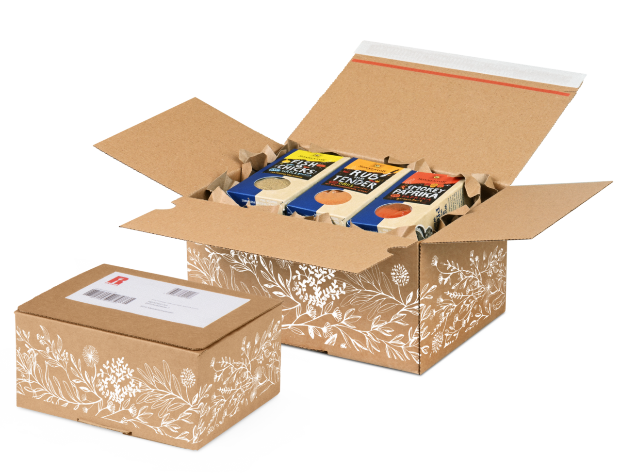 E-Commerce Karton COMFORT-BOX mit Natur Motiv