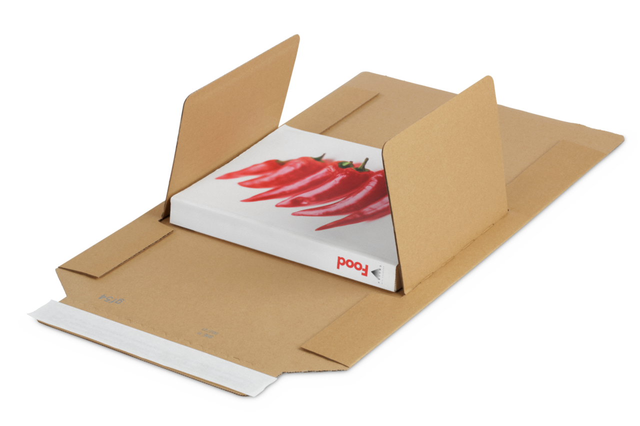 durch mittige Befüllung kein Wenden der Verpackung zum Schließen notwendig
