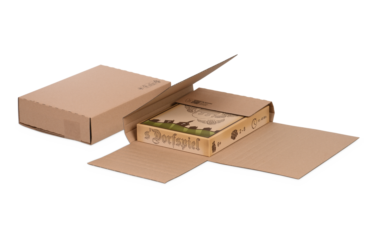 Kreuzverpackung einteilig, höhenvariabel