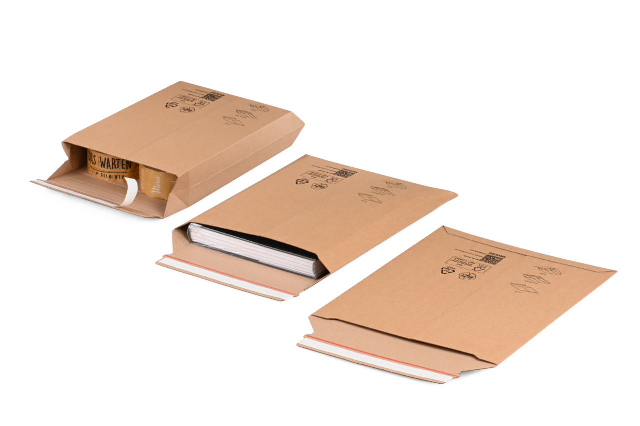 E-Commerce-Versandtasche Wellpappe höhenvariabel