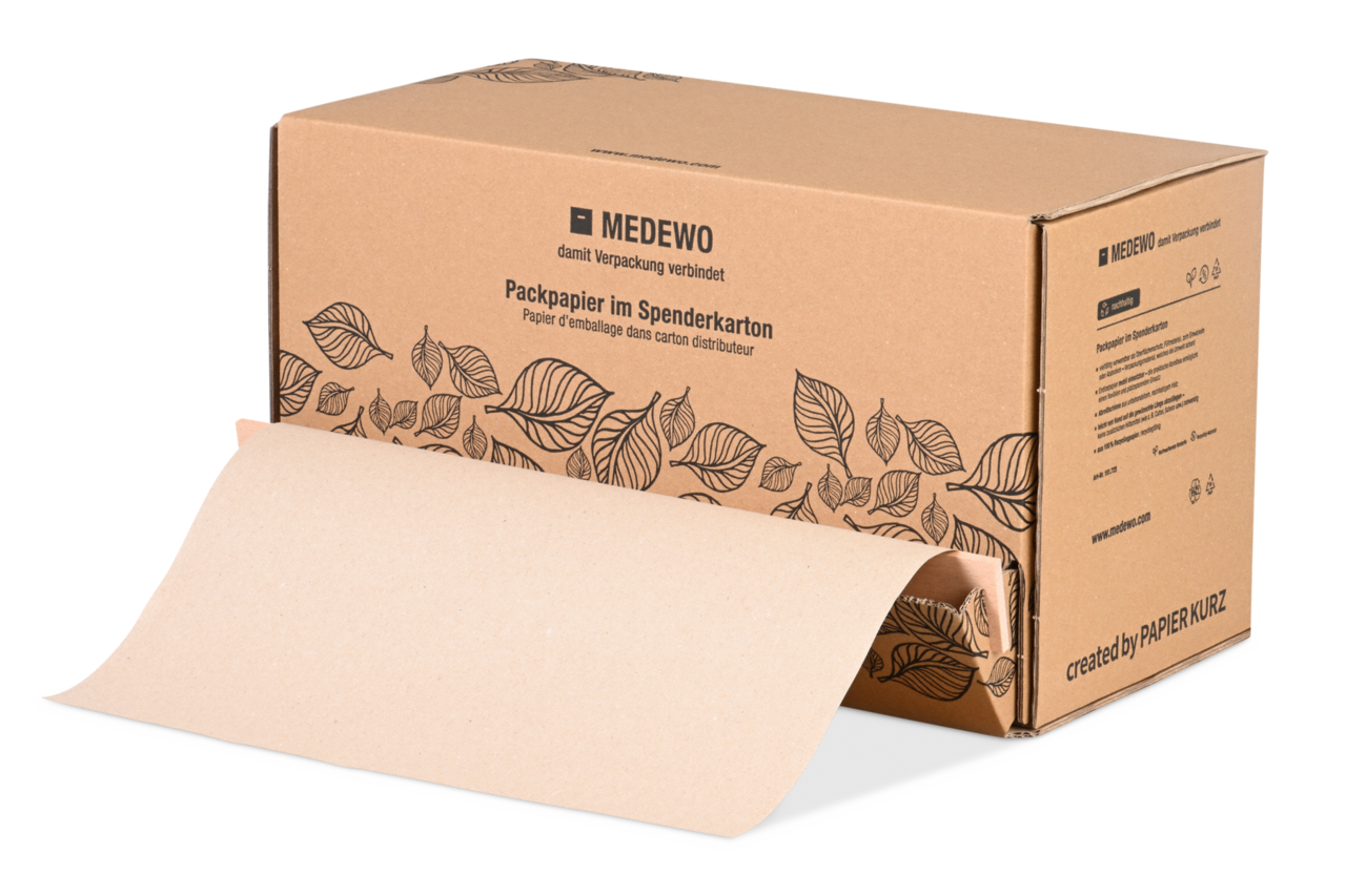 Packpapier im Spenderkarton