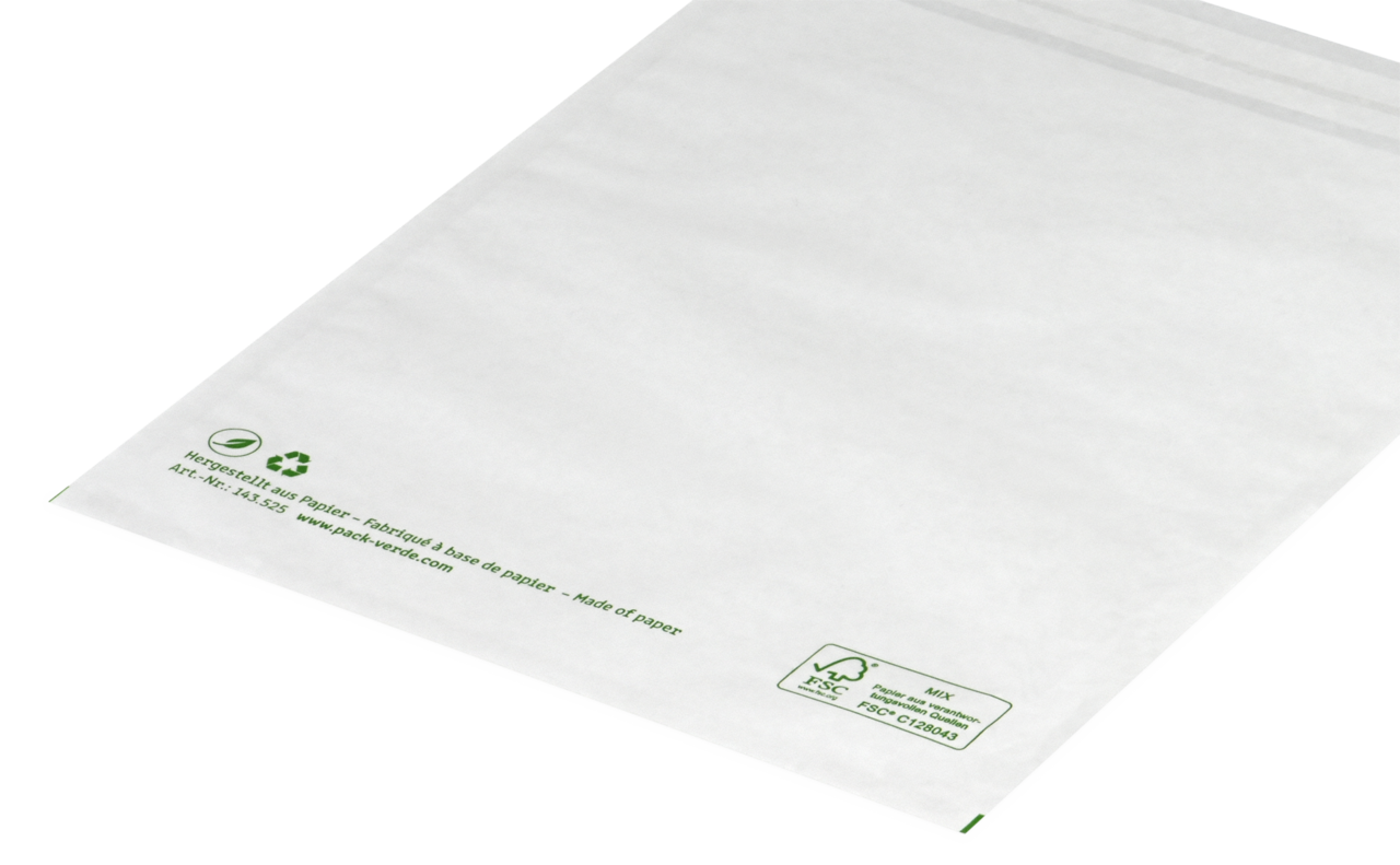 Flachbeutel aus Pergaminpapier mit Selbstklebeverschluss