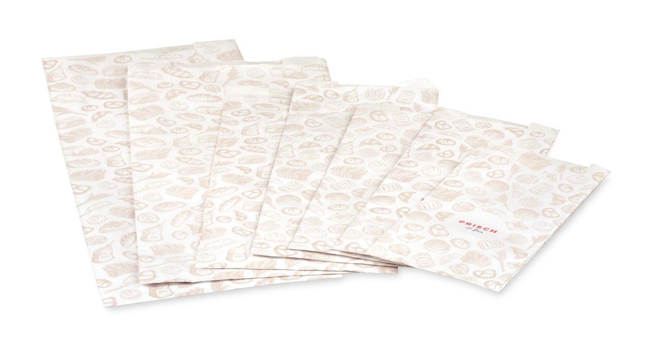 Papierfaltenbeutel «FRISCH & fein» Bäcker