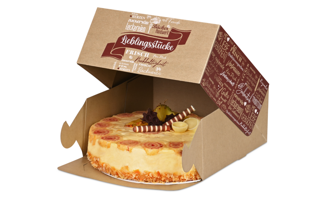 Gebäck-/Tortenkarton LIEBLINGSSTÜCKE